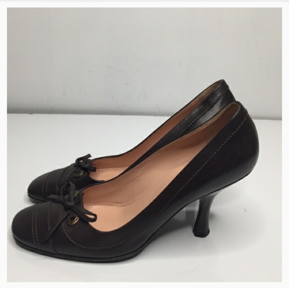 vintage brown Chanel Pumps - Picture 6 of 8